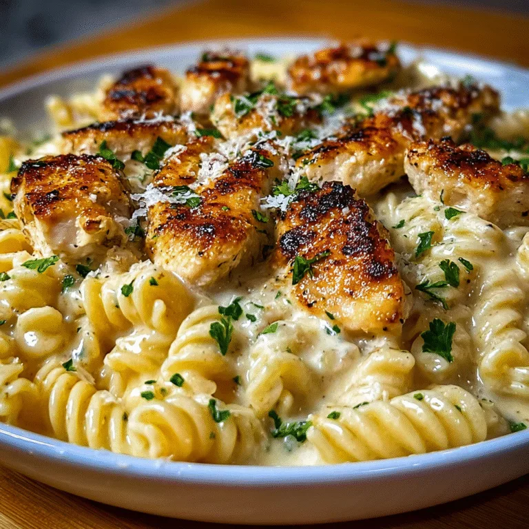 The Ultimate Creamy Garlic Butter Chicken and Rotini in Parmesan Sauce