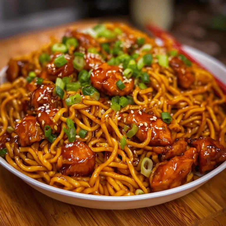 The Ultimate Sticky Garlic Chicken Noodles: A Sweet and Savory Comfort Food Masterpiece