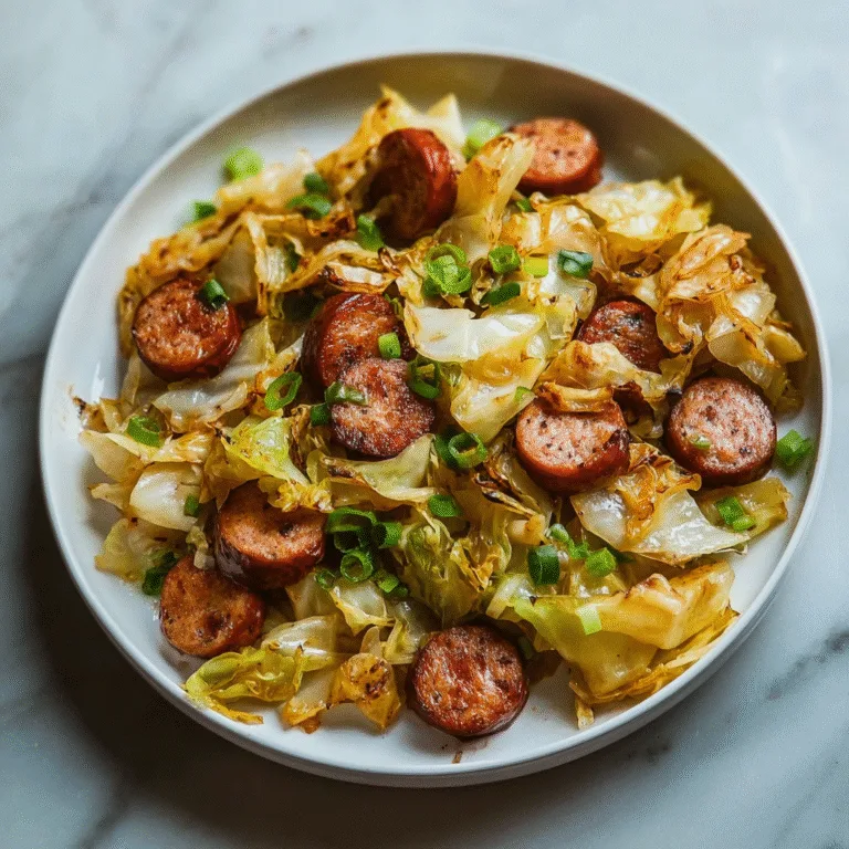 Easy Sausage and Cabbage Stir Fry: A Perfect Weeknight Comfort Meal