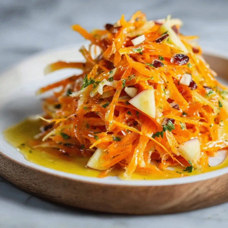 Fresh and Crunchy Carrot Apple Salad: A Vibrant Health Boost