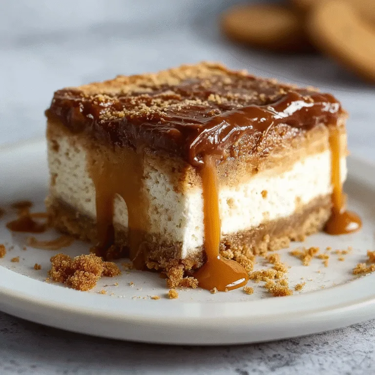 No-Bake Biscoff Cheesecake Bars: The Ultimate Make-Ahead Dessert