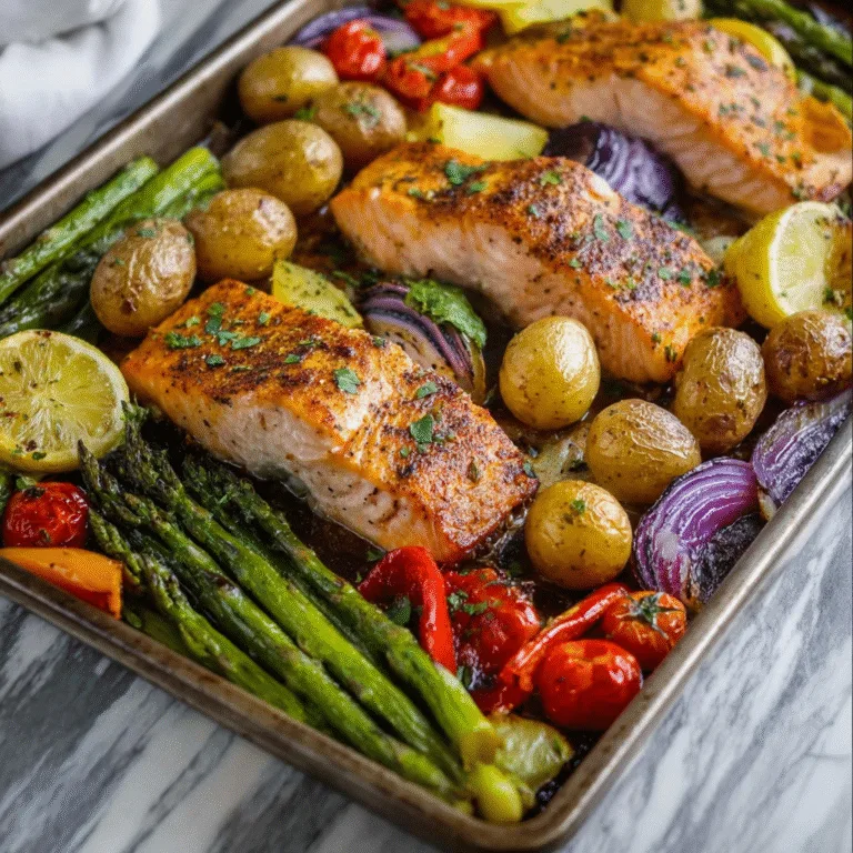 Sheet Pan Salmon and Potatoes with Vegetables: The Ultimate One-Pan Wonder