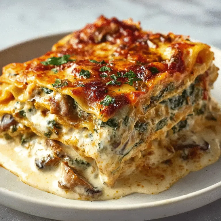 Ultimate Creamy Spinach Mushroom Lasagna: A Family Comfort Food Classic