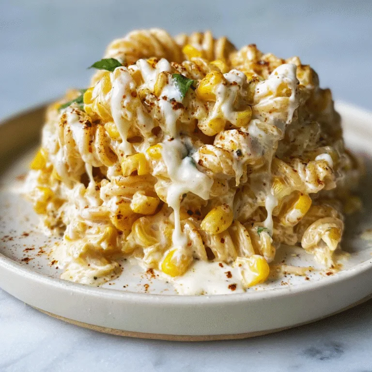 The Ultimate Creamy Street Corn Pasta Salad: A Mexican-Inspired Summer Delight