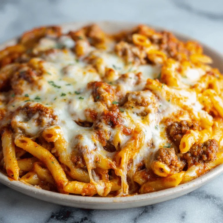 The Ultimate Cheesy Ground Beef Pasta Skillet: A One-Pan Wonder
