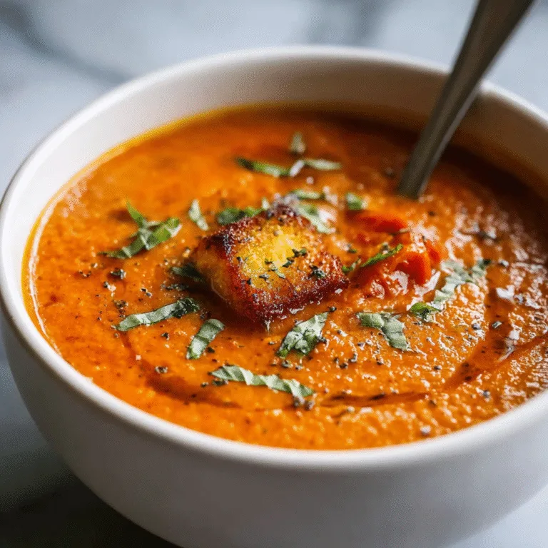 The Ultimate Roasted Tomato Basil Soup: A Cozy Comfort Food Classic