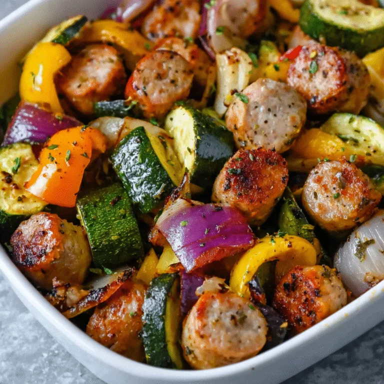 10-Minute Air Fryer Chicken Sausage and Veggies: The Perfect Quick Weeknight Dinner