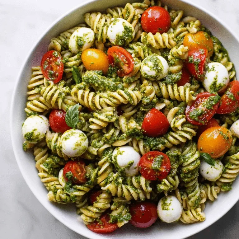 Easy Pesto Pasta Salad with Cherry Tomatoes and Mozzarella: The Perfect Summer Side Dish