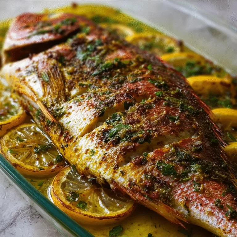 Oven Baked Whole Yellowtail Snapper: A Mediterranean Masterpiece for Your Dinner Table