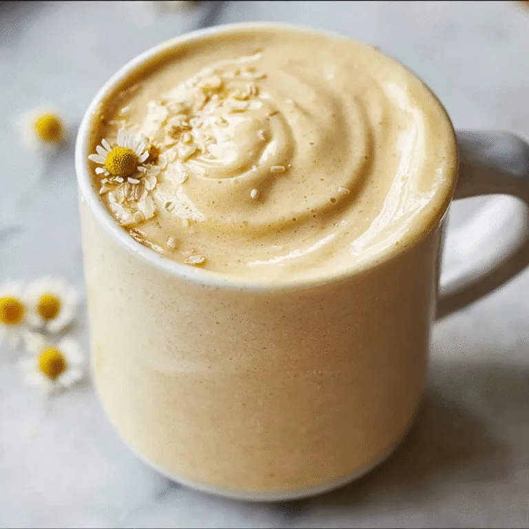 Banana Chamomile Smoothie: A Soothing Blend for Mind and Body