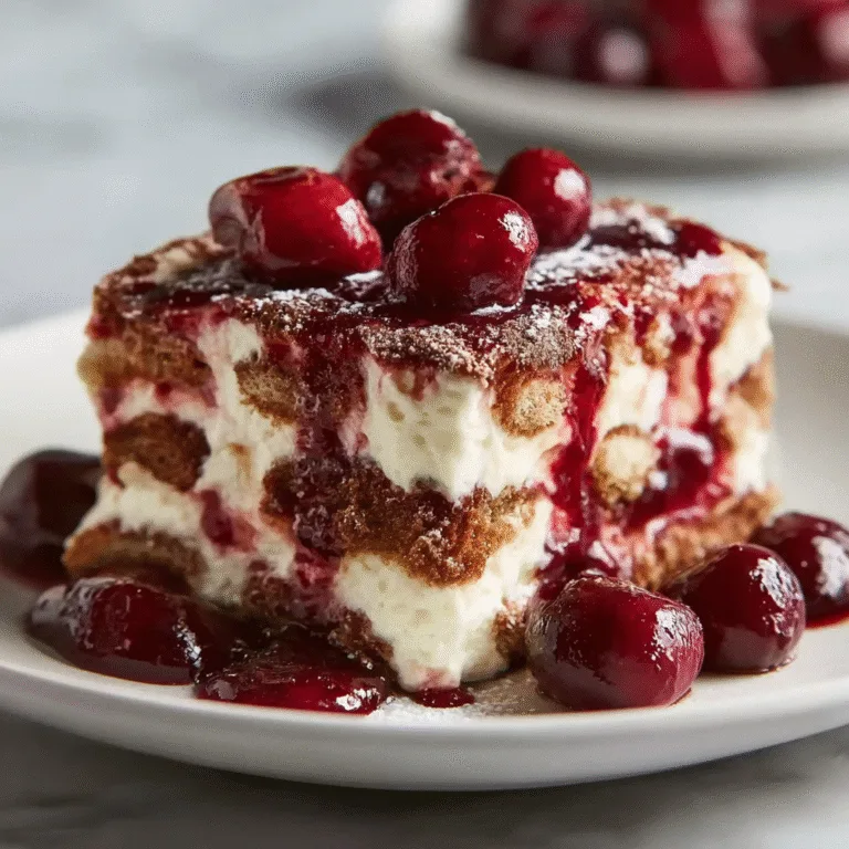 Cherry Amaretto Tiramisu: An Elegant Italian Dessert with a Cherry Twist