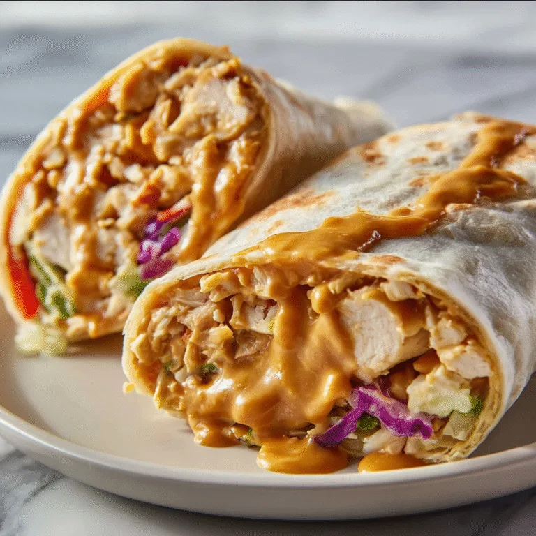 Thai Peanut Chicken Wraps: The Ultimate Fusion of Flavors in Every Bite