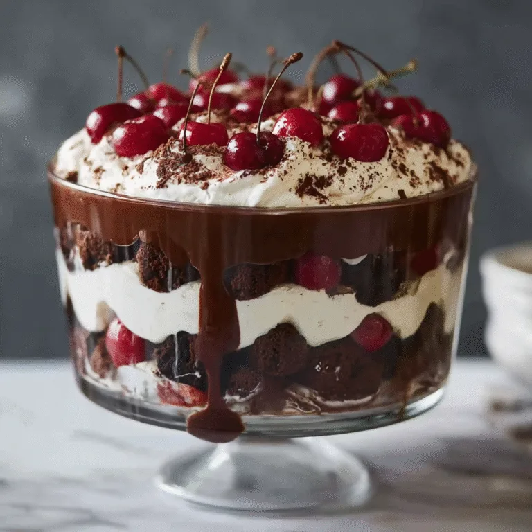 Decadent Black Forest Trifle: A Show-Stopping Layered Dessert