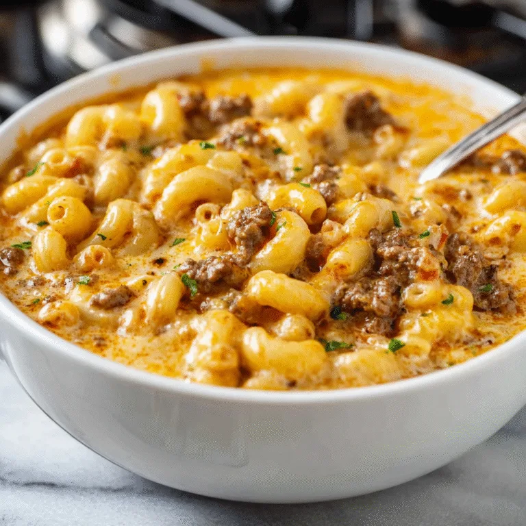 One-Pot Cheeseburger Macaroni Soup: The Ultimate Comfort Food Recipe