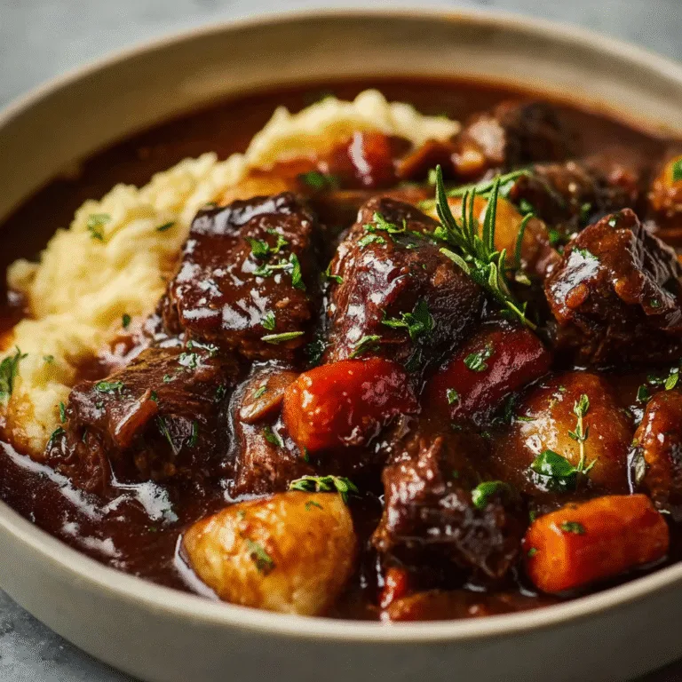 French-Style Beef Stew with Red Wine and Vegetables: The Ultimate Comfort Food Recipe