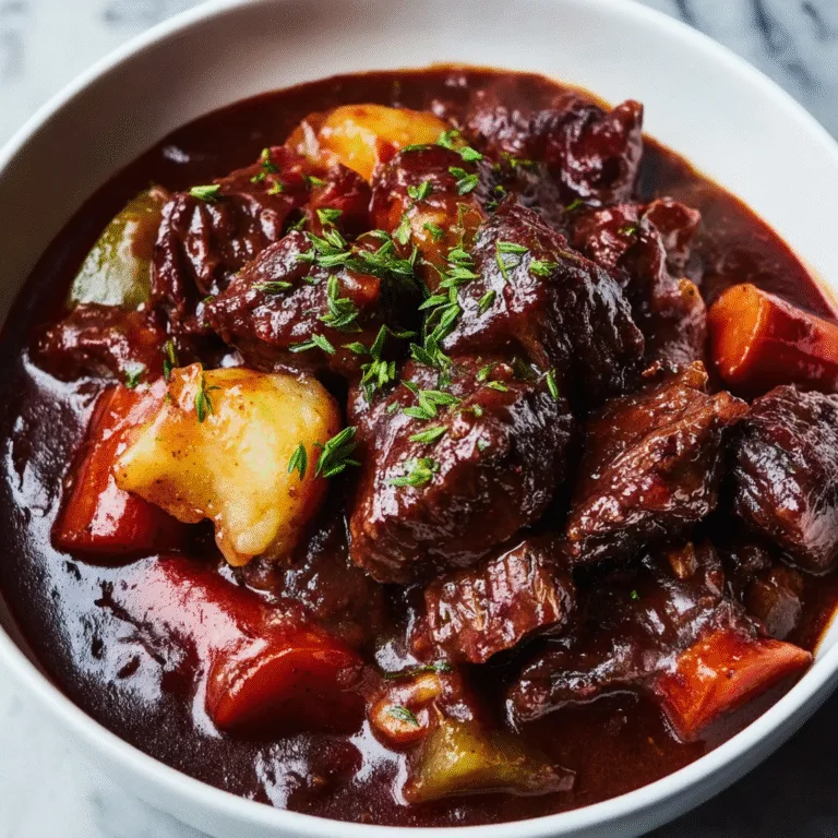 Cozy Red Wine Beef Stew: The Ultimate Comfort Food for Cold Winter Nights