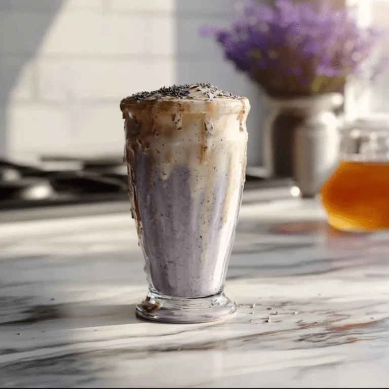 Earl Grey Lavender Milkshake: A Floral Tea-Infused Treat