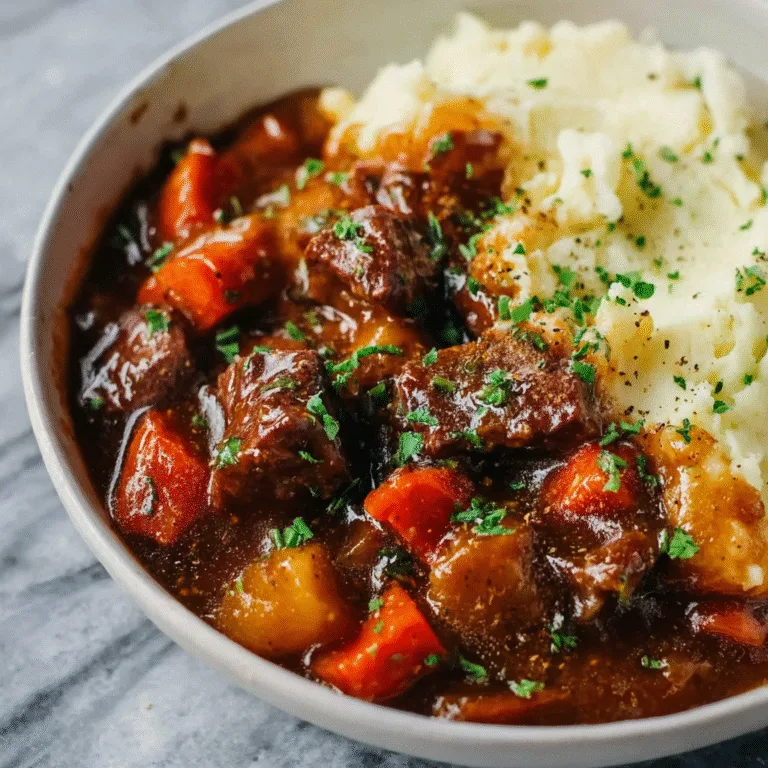 Traditional Irish Stew with Creamy Mashed Potatoes – The Ultimate Comfort Food Recipe