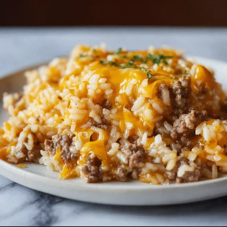 The Ultimate Cheesy Hamburger Rice Casserole: A Family Favorite That Never Disappoints