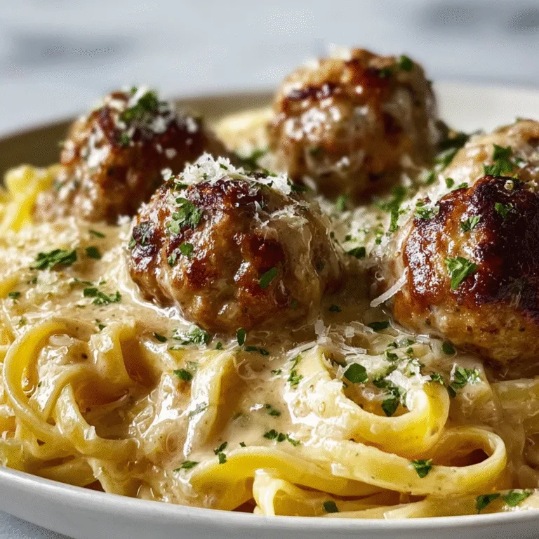 Garlic Butter Meatballs with Creamy Parmesan Linguine: The Ultimate Comfort Food Recipe