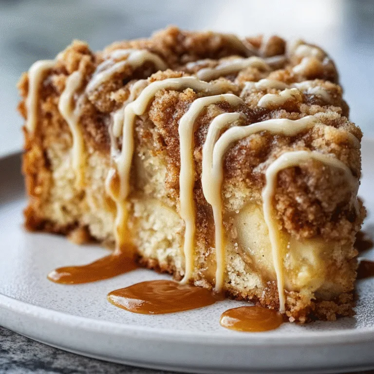 Apple Crumb Cake with Cinnamon Apple Drizzle: The Ultimate Fall Comfort Dessert