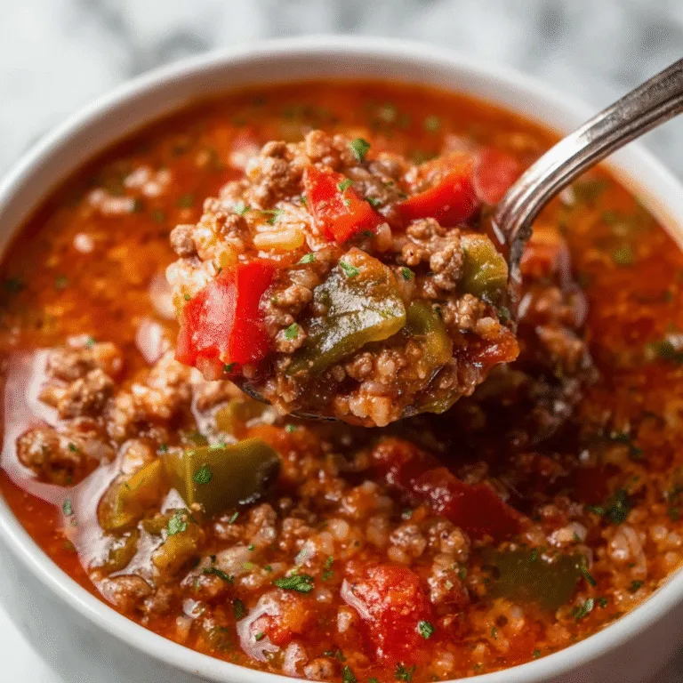 Ultimate Stuffed Pepper Soup Recipe: Comfort Food Made Easy