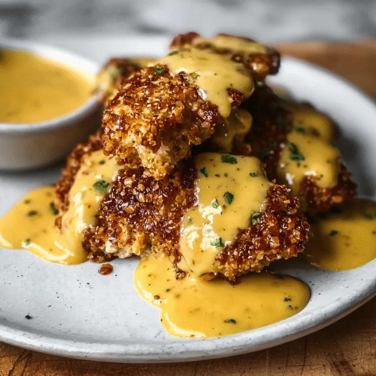 Pretzel Chicken with Mustard-Cheddar Sauce: The Ultimate Comfort Food Recipe