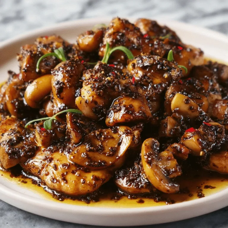 Black Pepper Chicken with Mushrooms – The Ultimate Savory Asian-Inspired Dinner Recipe