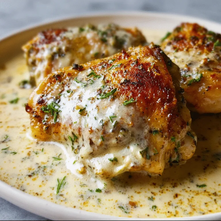Creamy Oven Baked Chicken Thighs: The Ultimate Comfort Food Recipe