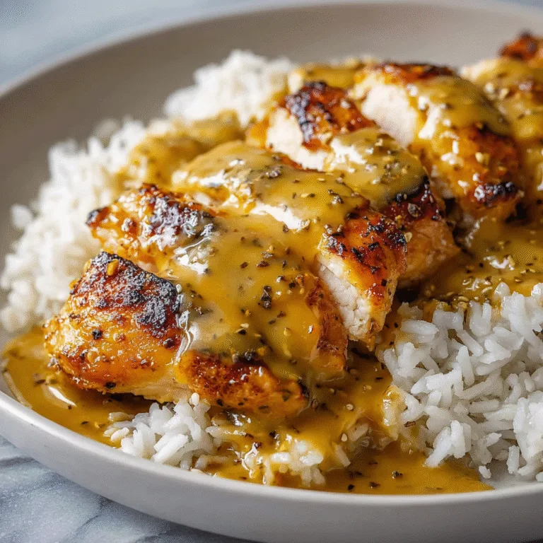 Honey Mustard Chicken with Rice: The Ultimate Sweet and Tangy Family Dinner