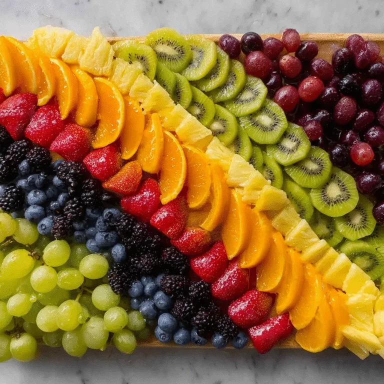 Ultimate Fruit Rainbow Platter: A Colorful Healthy Treat Perfect for Any Occasion