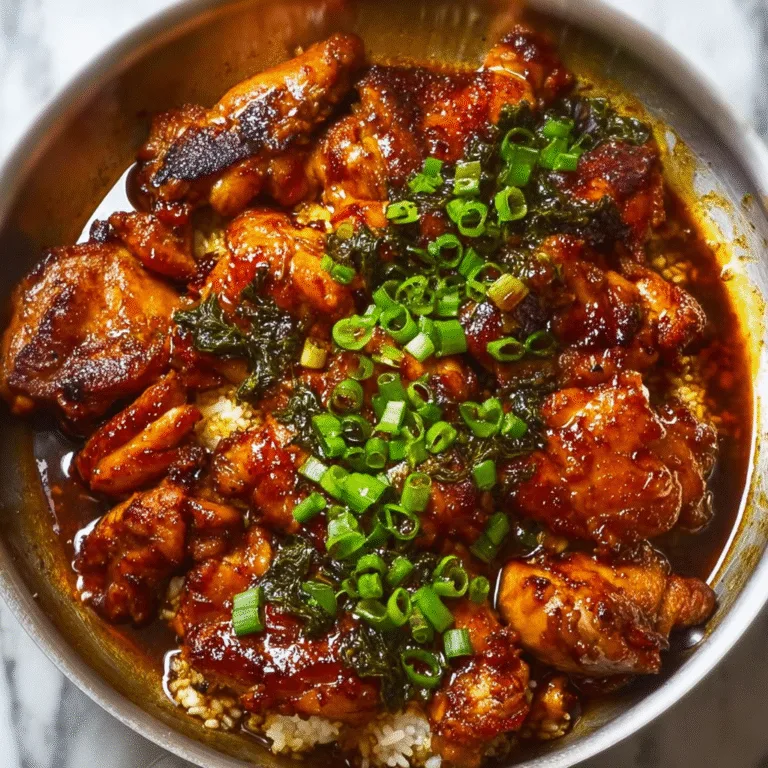 Caramelized Soy Chicken in Garlic Ginger Broth with Rice: A Soul-Warming Asian Comfort Dish