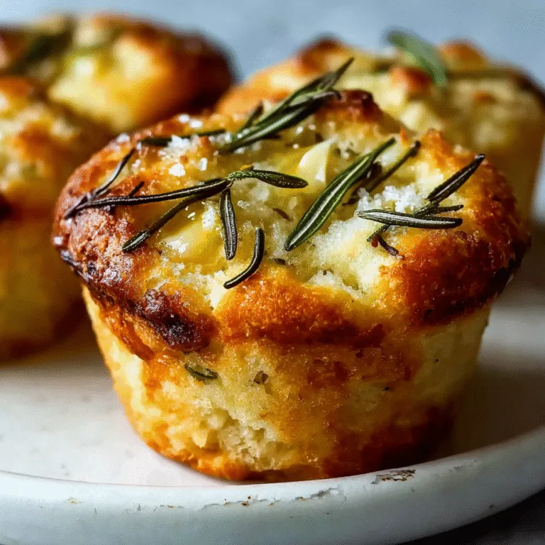 Garlic Rosemary Focaccia Muffins: The Ultimate Savory Treat