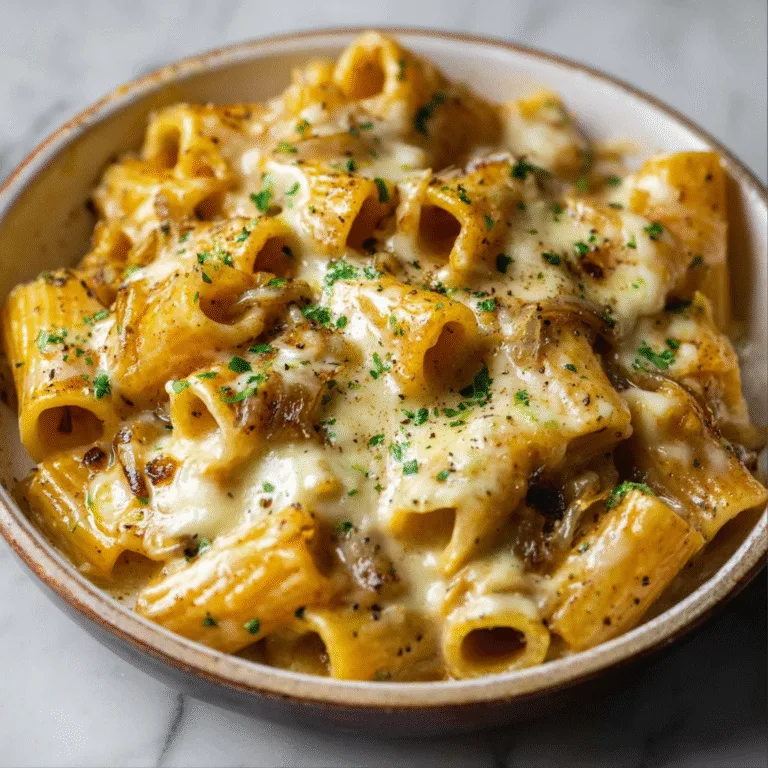 One-Pot French Onion Pasta: The Ultimate Comfort Food Recipe