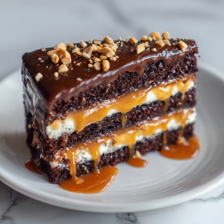 Chocolate Snickers Cake: The Ultimate Decadent Layered Dessert