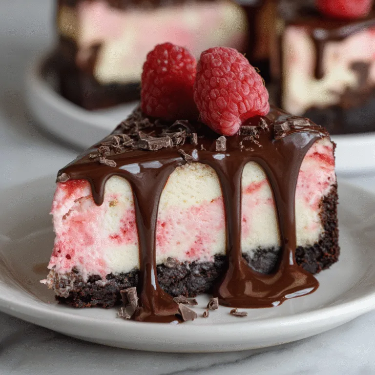 Dark Chocolate Raspberry Cheesecake Made Easy