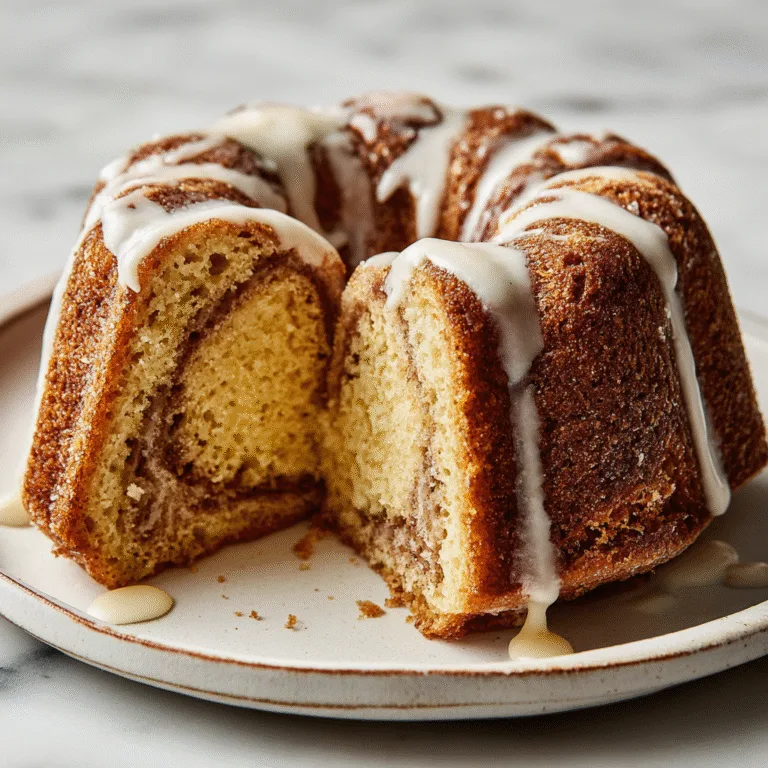 Cinnamon Swirl Bundt Cake Recipe: A Heavenly Homemade Dessert