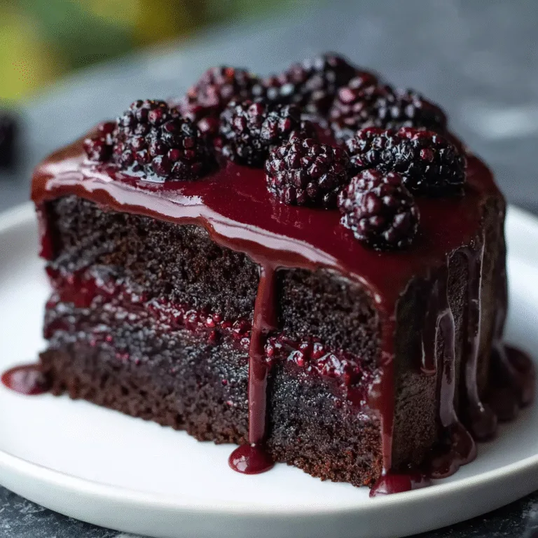 Blackberry Velvet Gothic Cake: A Dramatic Dessert Masterpiece