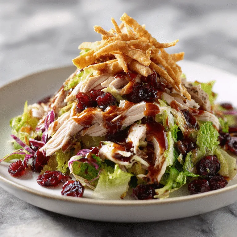 Asian Chicken Cranberry Salad: A Perfect Fusion of Sweet and Savory Flavors