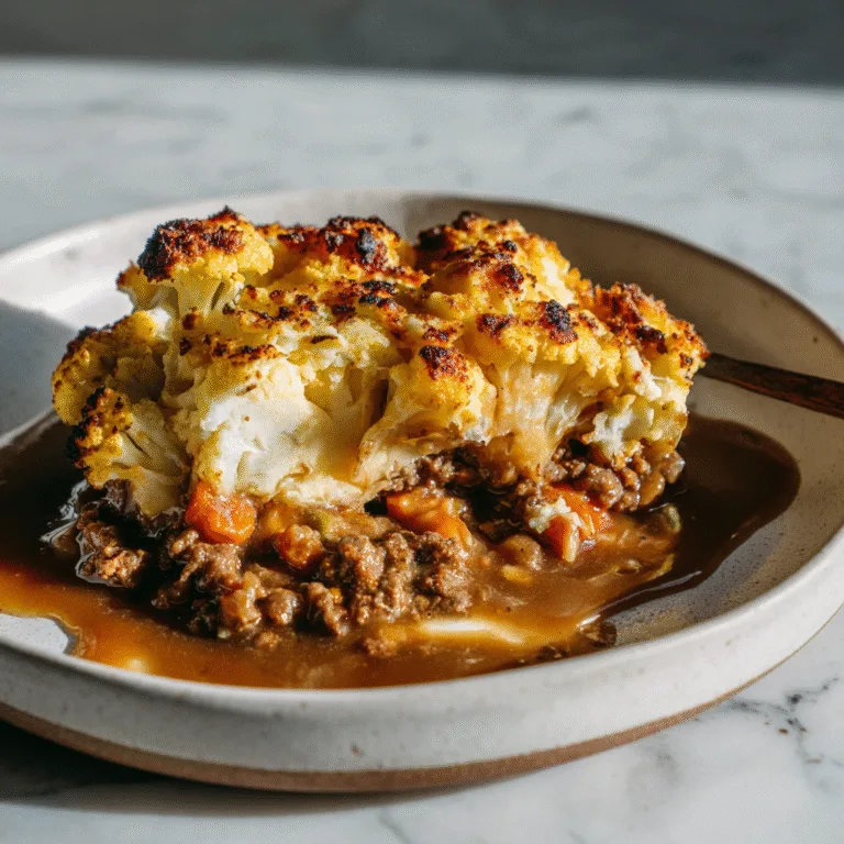 Spiced-Up Shepherd’s Pie with Curried Cauliflower: A Bold Fusion Twist on Classic Comfort Food