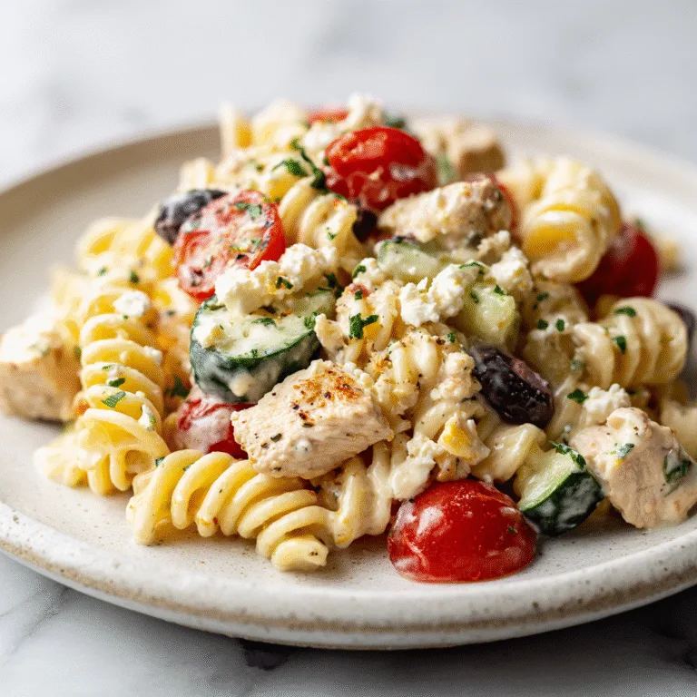 Mediterranean Chicken Pasta Salad: A Fresh and Flavorful Summer Delight