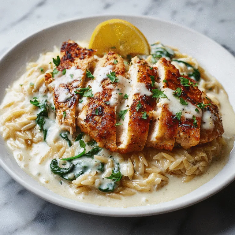 Creamy Lemon Chicken Orzo: Your New Favorite One-Pot Wonder