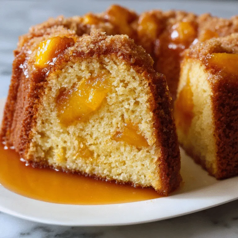 The Ultimate Peach Cobbler Pound Cake: A Southern Comfort Dessert That Steals Every Show