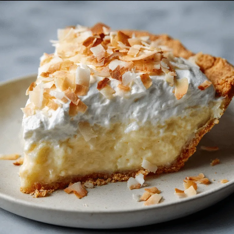 Grandma’s Coconut Cream Pie: A Timeless Classic That Melts in Your Mouth