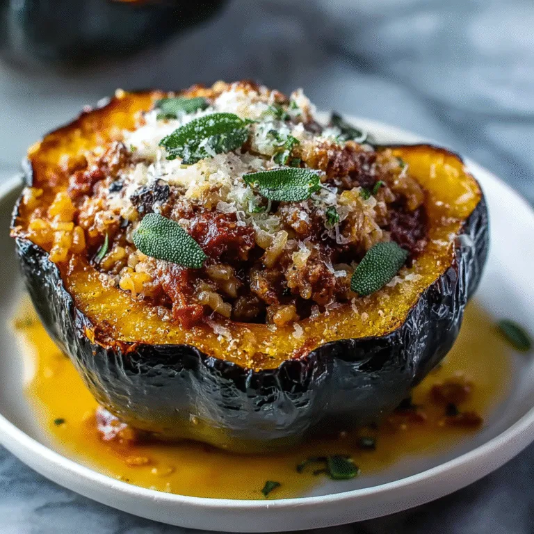 Stuffed Acorn Squash with Sausage and Rice: The Ultimate Fall Comfort Food