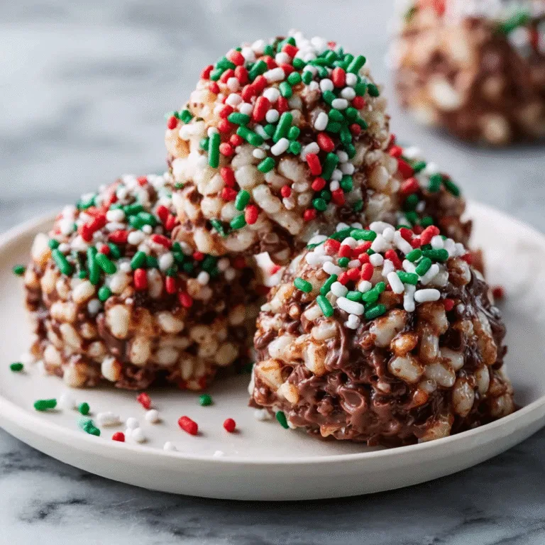 Christmas Chocolate Rice Krispie Balls Recipe – Easy Festive Holiday Treats