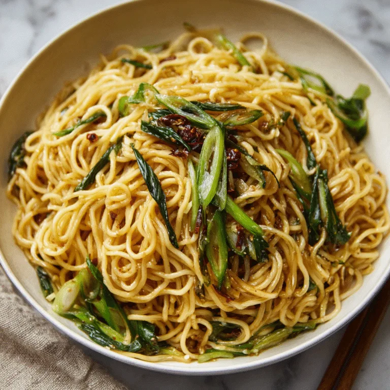 Scallion Oil Noodles (葱油拌面): The Simplest, Tastiest Chinese Noodle Dish Ever
