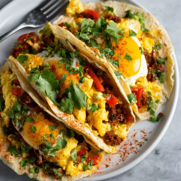 Hearty Mexican-Style Breakfast Tacos