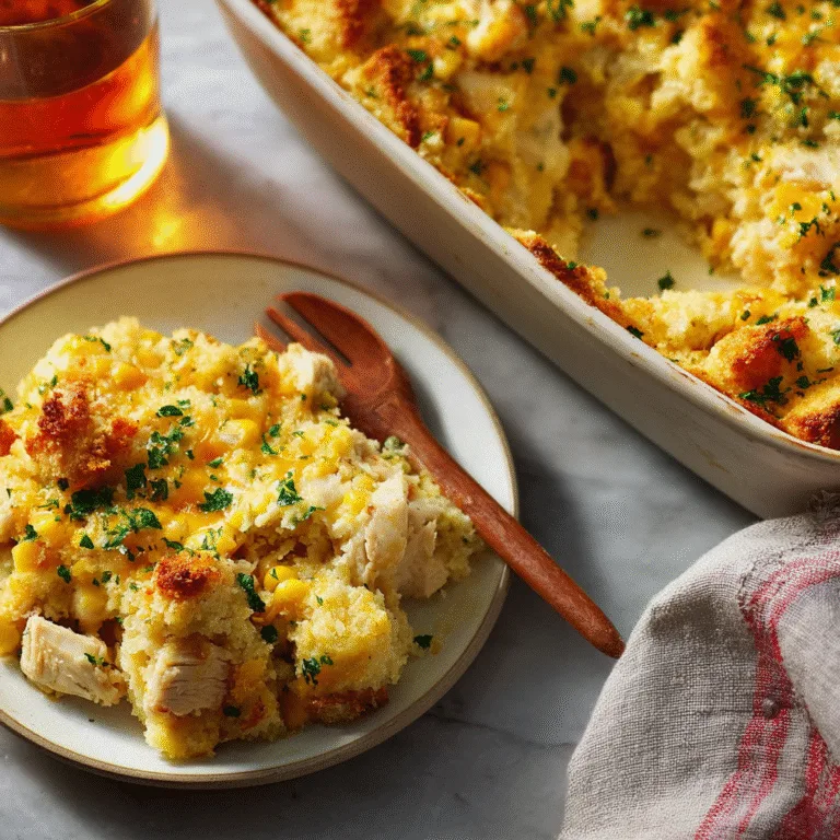 Chicken and Cornbread Casserole: A Comfort Food Classic You’ll Crave All Year