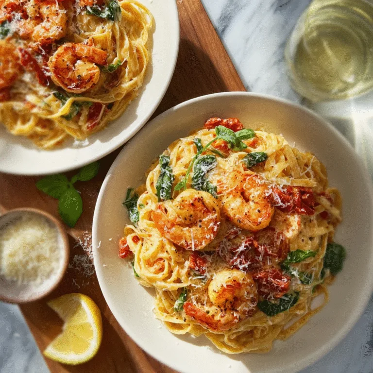 Tuscan Shrimp Pasta: Creamy, Dreamy, and Perfectly Indulgent
